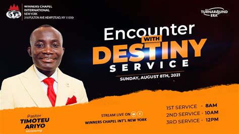 Encounter With Destiny Service 08 08 2021 2nd Service YouTube