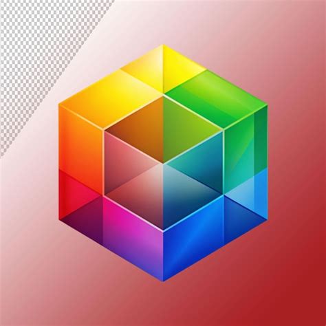 Captivating Rainbow Cube Psd High Quality Free Psd Templates For Download