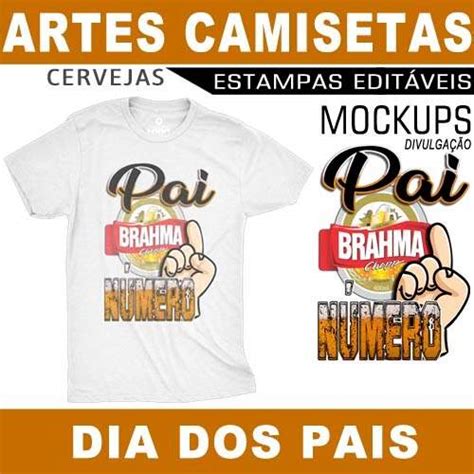 Artes Camisetas Dia Dos Pais Cervejas Sublimação Editáveis