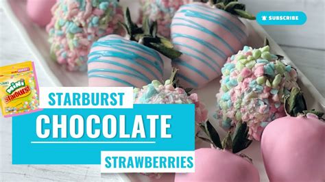 How To Make Starburst Chocolate Strawberries Youtube