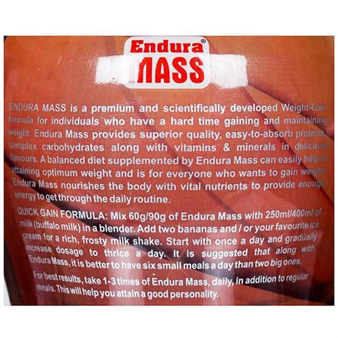 Wholesale Endura Mass Chocolate Powder 500 G Online Retailer Shakti