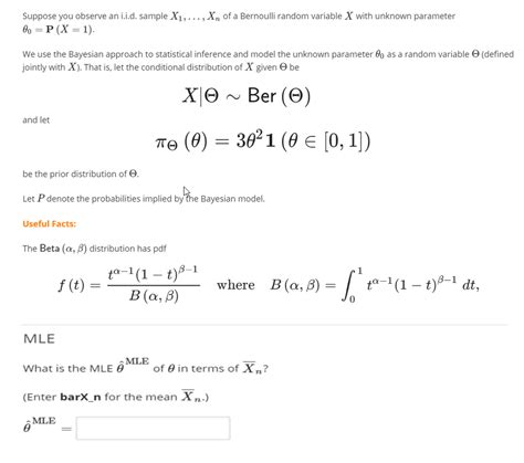 Solved Suppose You Observe An I I D Sample X Xn Of A Chegg