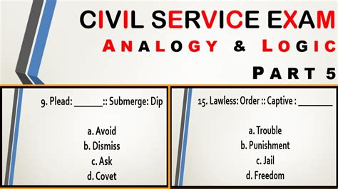 Civil Service Reviewer Analogy And Logic Part Youtube