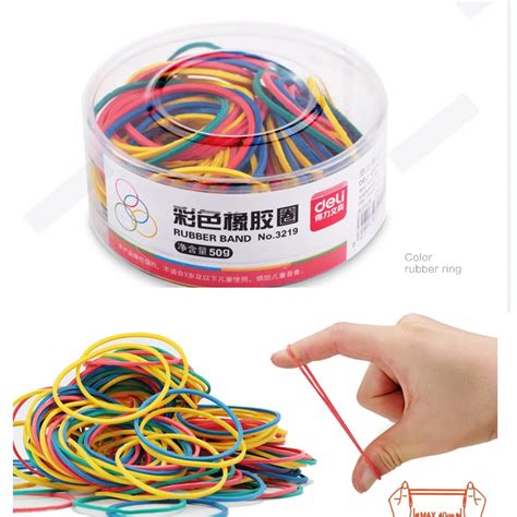 Colorful Strong Elastic Rubber Band Loop 50g School Stationery Office