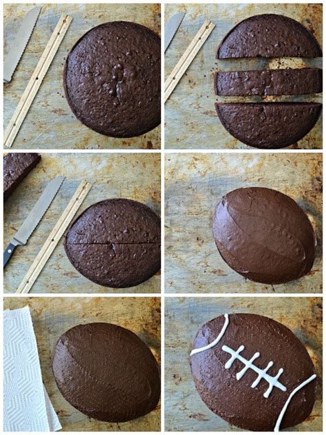 How To Make A Football Cake Without Using A Specialty Pan Savvymom