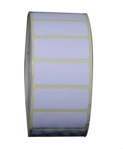 Mm White Chromo Barcode Label Size X Cm Packaging Type Roll At