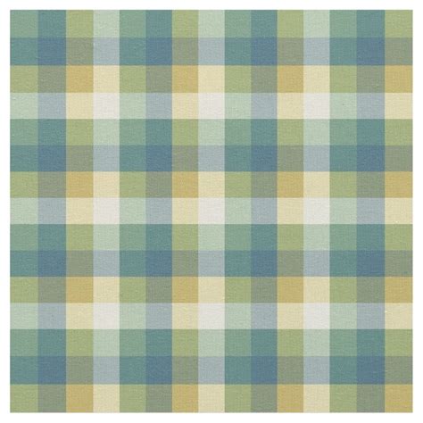 Green Blue And Yellow Checkered Plaid Fabric Plaid Fabric Plaid Curtains Plaid