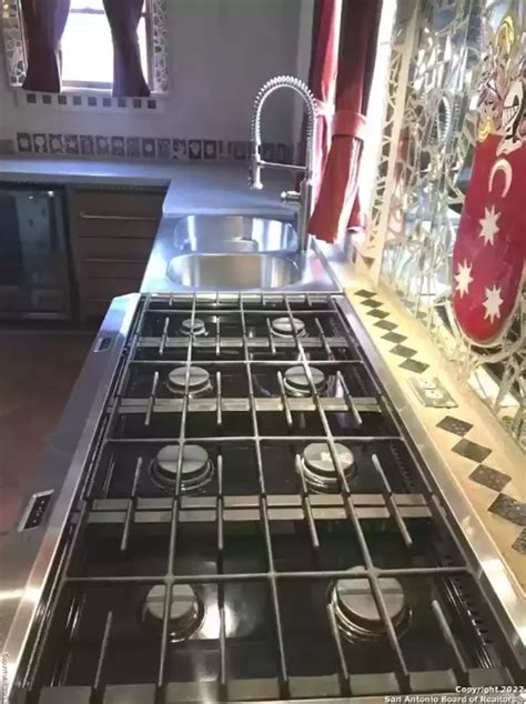 This historic San Antonio home comes with a glass-mosaic ceiling and a