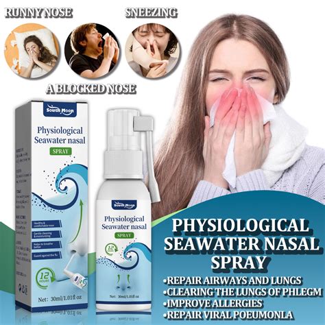 Physiological Seawater Nasal Spray Chronic Rhinitis Sinusitis Spray