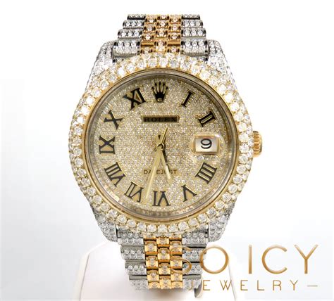 Buy Preowned Rolex Datejust Yellow Gold And Stainless Steel Diamond ...