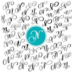 Set Of Hand Drawn Calligraphy Letter J Royalty Free Vector