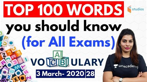 12 30 PM English Vocabulary For All Competitive Exams By Akanksha Ma