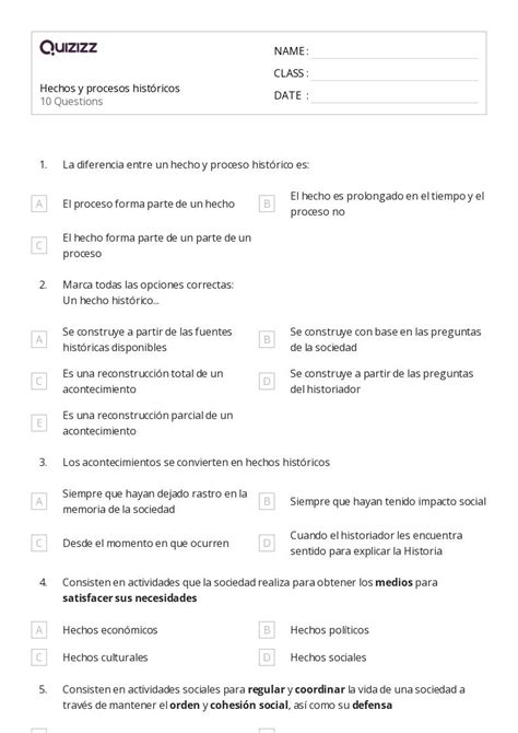 50 Hechos De Multiplicación Hojas De Trabajo Para Grado 8 En Quizizz