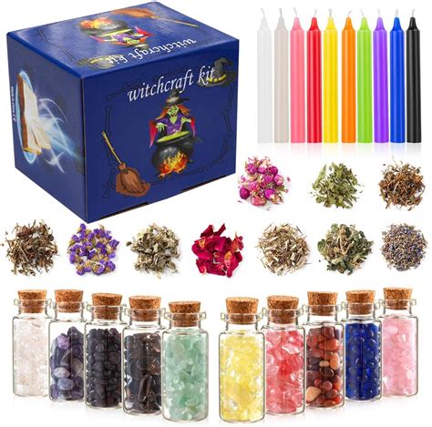 Kit Altar Suprimentos Bruxaria para Feitiços 60 velas sálvia para