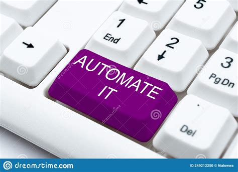 Text Sign Showing Automate It Business Approach Convert Process Or