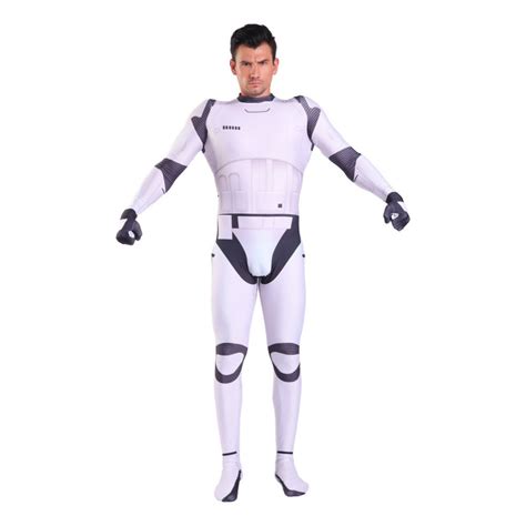 Adult Imperial Stormtrooper Cosplay Costume Jumpsuit Outfits Halloween