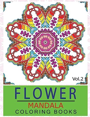 Flower Mandala Coloring Books Volume 2 Stunning Designs Thick Artist