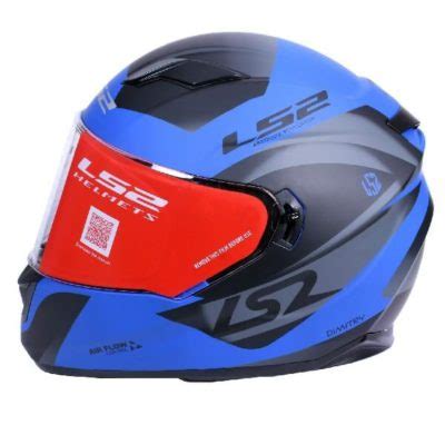 Ls Ff Damitry Matt Blue Black Full Face Helmet Custom Elements