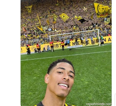 Jude Bellingham Pose For Selfie With Borussia Dortmund Yellow Wall