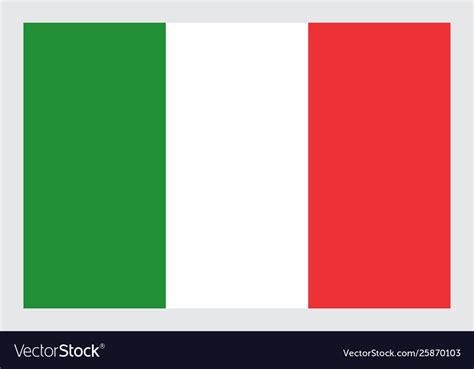 Italy flag Royalty Free Vector Image - VectorStock