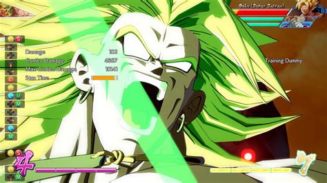 Dragonball Fighter Z Broly Tod With Spark Bars With Ssj Goku