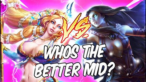 APHRODITE MID VS HEL MID Whos Better SMITE RANKED CONQUEST YouTube