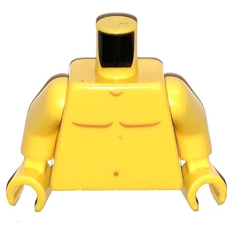 LEGO Yellow Sudsy Simon Naked Torso With Toy Duck Tattoo On Back 76382