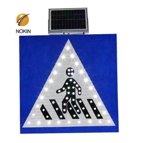 Solar Powered Flashing Stop Sign Long Lifespan-Nokin Solar Traffic Sign