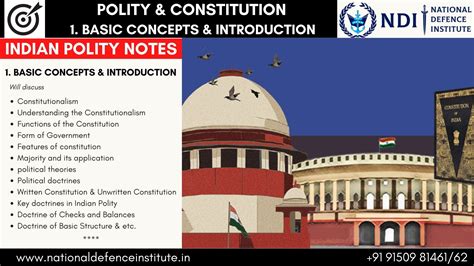 POLITY NOTES 01 BASIC CONCEPTS AND INTRODUCTION UPSC CAPF AC