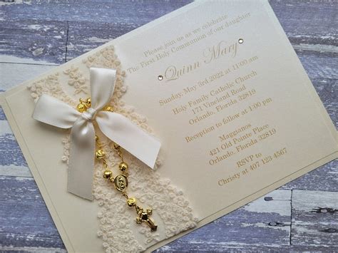 12x First Holy Communion Invitations - Etsy