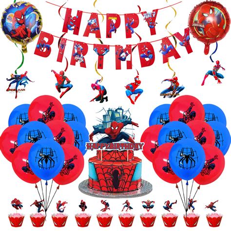 Buy Spiderman Party Decorations Spiderman Theme Birthday Party Supplies