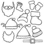 Doodle Hats Santa Claus Stock Illustration By Frescomovie 133465922