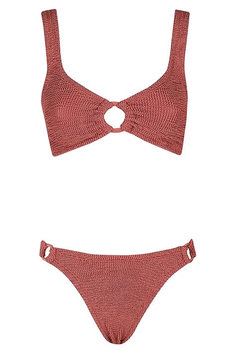 Hunza G Hallie Bikini In Red Lyst