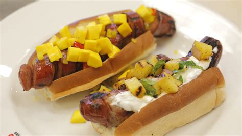 Fourth of July hot dog and pineapple salsa recipe - TODAY.com