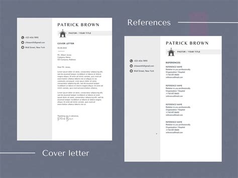 Pastor Resume Template Canva Church Religion Teacher Resume