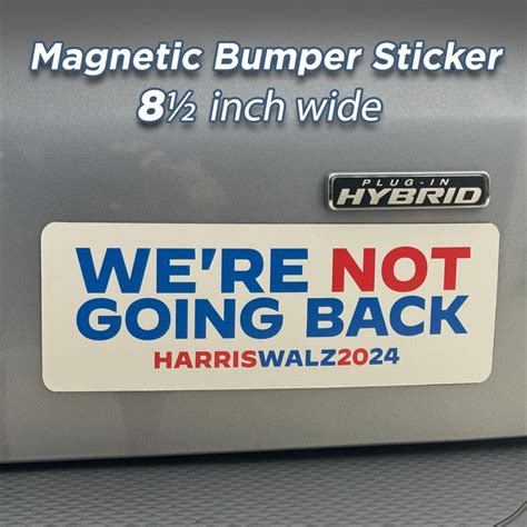 Harris Walz Magnetic Bumper Stickers Etsy