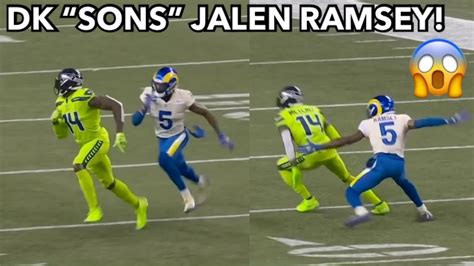 Jalen Ramsey Vs DK Metcalf Tyler Lockett 2021 Rams Vs Seahawks