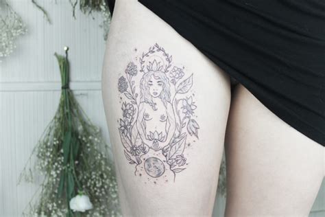 Moonflower tattoo speaks through feminine, intuitive magic | Loose Lips ...