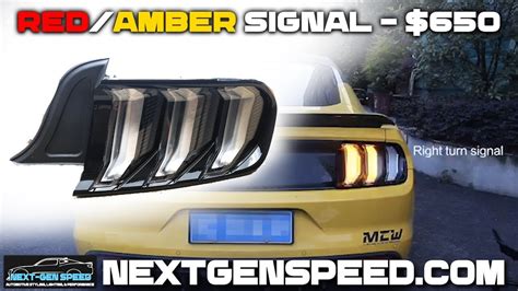 2015 23 Mustang Clear Euro Led Sequential Tail Lights Next Gen Speed