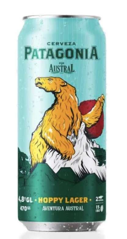 Boozcl Cerveza Austral Patagonia Hoppy Lager 470cc 48º Alc