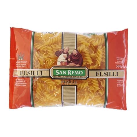 Jual SAN REMO PASTA FUSSILI 500 GR Shopee Indonesia