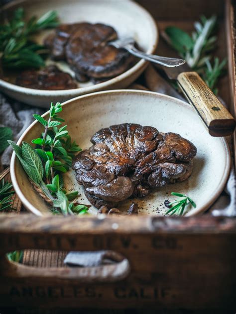 Lions Mane Mushroom Steak Recipe With Vegan Butter — Carols Vegan Kitchen