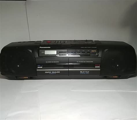 Working Panasonic RX FT600 Stereo AM FM Radio Dual Cassette Recorder