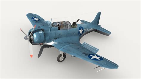 Douglas SBD Dauntless Dive Bomber 3D Model - TurboSquid 1714645