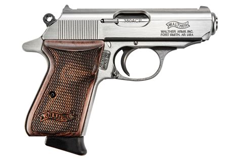 Walther Ppk S Acp Stainless Pistol With Walnut Grips Sportsman S