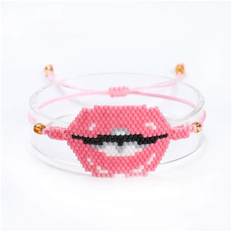 NANA Bracelet Women MIYUKI Turkish Evil Eye Bracelets Bite Lips Jewelry