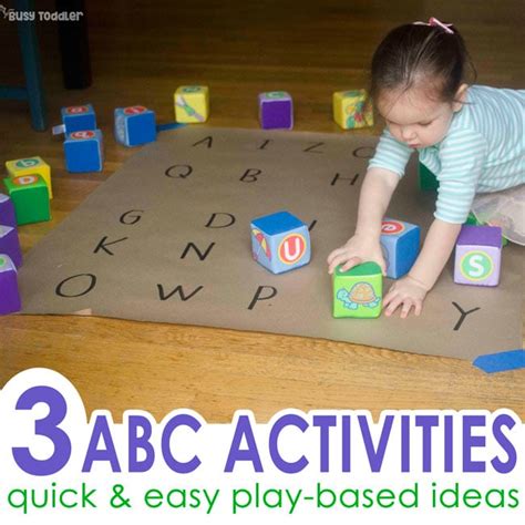 Play-Based Alphabet Activities - Busy Toddler