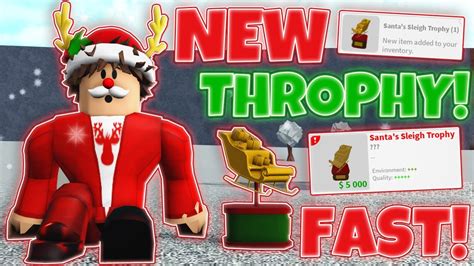 FASTEST WAY TO GET NEW SANTA SLEIGH THROPHY IN BLOXBURG Fast Method