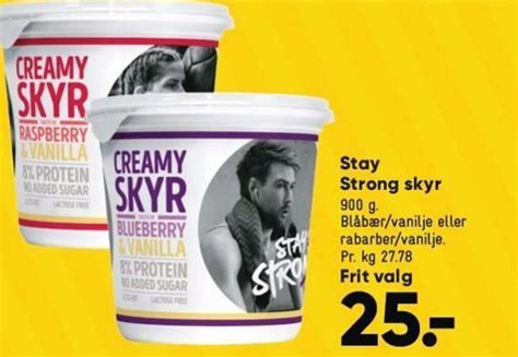 Stay Strong Skyr Tilbud Hos Bilka