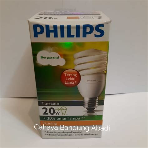 Philips Lampu Tornado 20 Watt Kuning 82 Lazada Indonesia